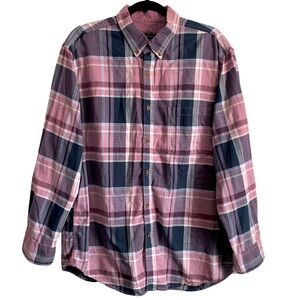 Club Room 100% Cotton Plaid Buttoned Front Shirt